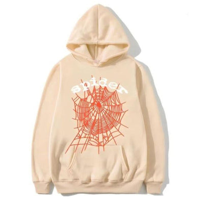 Spider Beige Hoodie