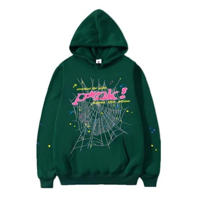 sp5der green hoodie